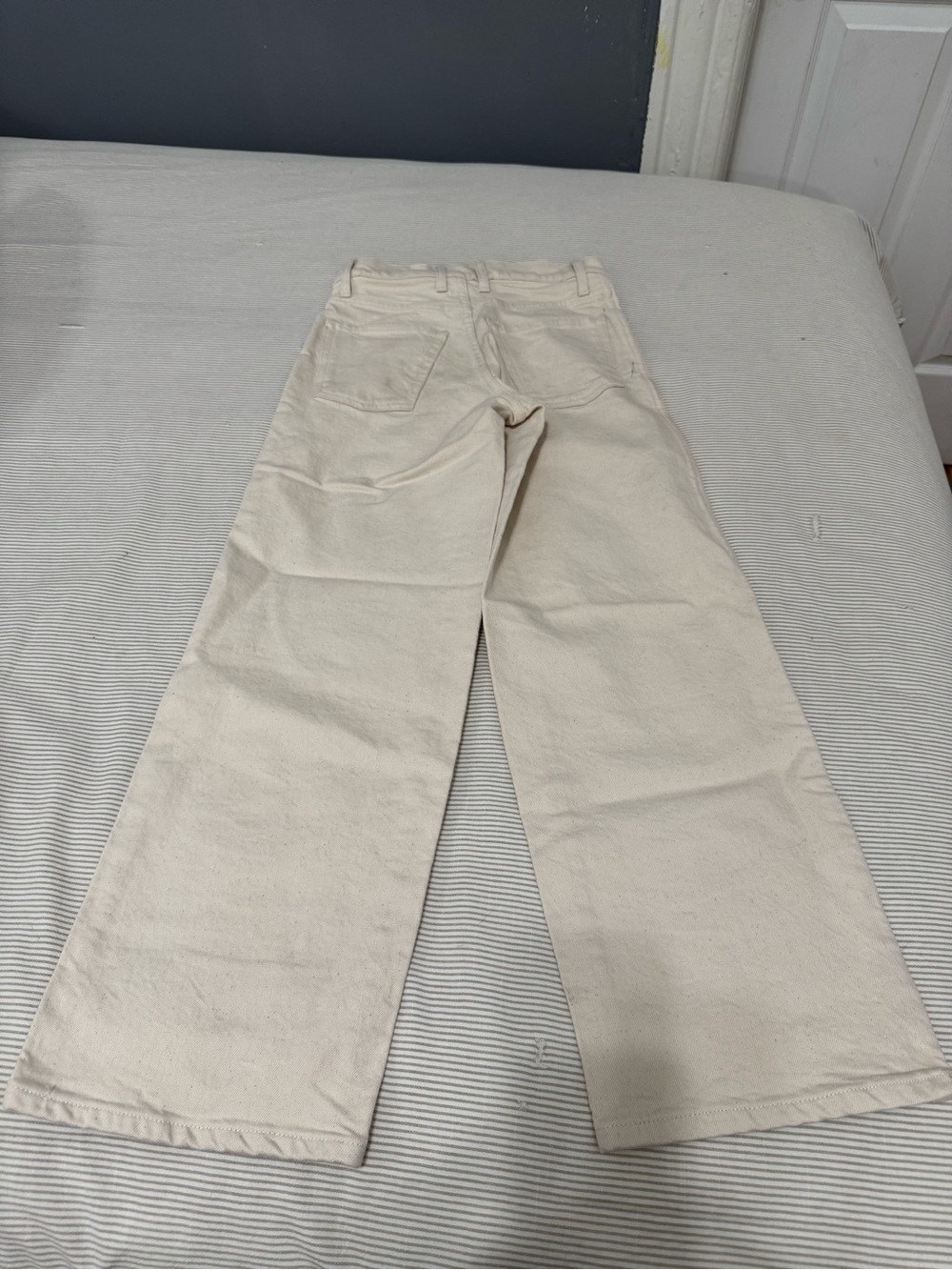 J. Crew Everyday Wide-Leg High-Rise Jeans in Cream
